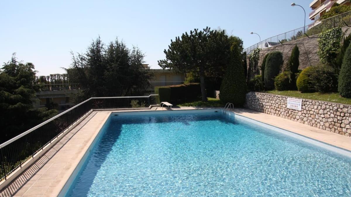 3 Pieces Vue Mer Et Piscine Quartier Parc Imperial Ницца Экстерьер фото